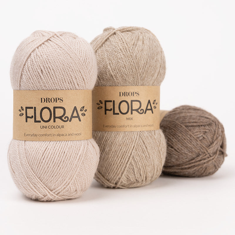DROPS Flora Wool & Alpaca Yarn 50g