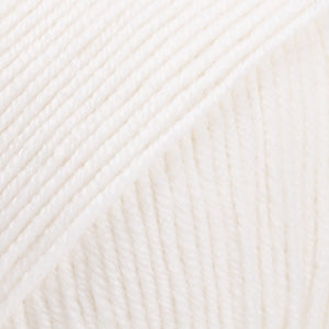 BABY MERINO UNI COLOUR 01 white